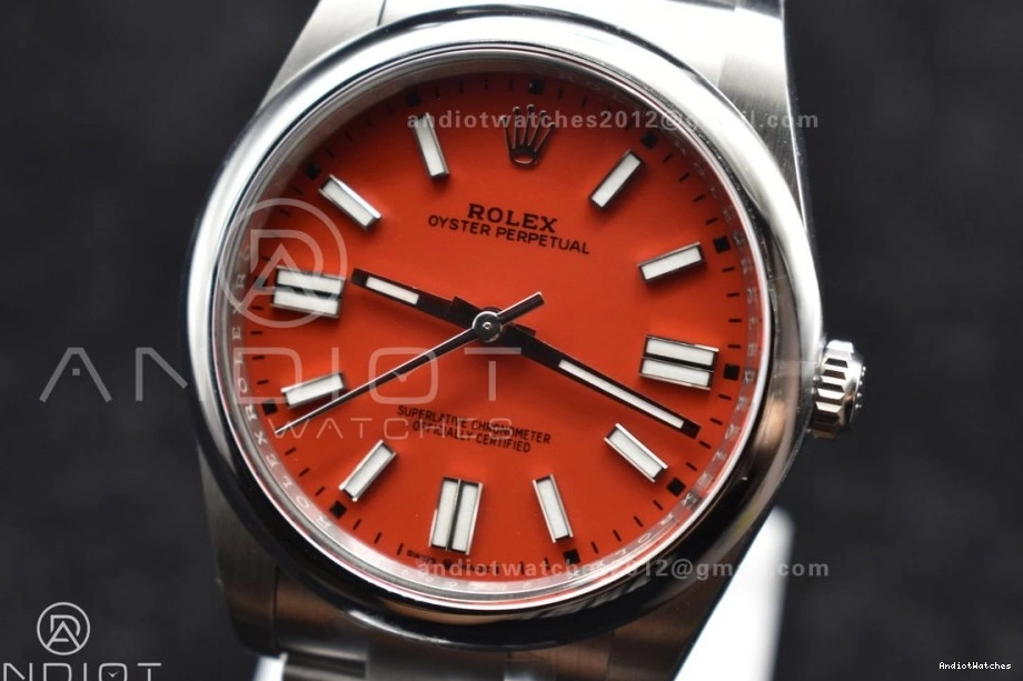 938 Dial Best VR 41mm Red Perpetual Unisex 124300 Oyster Clean 904L Edition Steel 1:1 1122